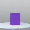 Bolsa de Papel Kraft para Postre de Pastel Horneado, Bolso de Mano, Bolsa de Regalo, Bolsa de Souvenir con Logo Impreso, Bolsa de Papel para Llevar Pan
