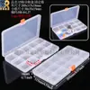 Caja de plástico transparente para accesorios de somier, caja de almacenamiento para piezas de baterías, caja de clasificación de herramientas