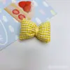 Tela de Cuadros de Verano con Lazos Rellena de Algodón Hecha a Mano Accesorios de Joyería DIY Sombreros Ropa Pantuflas Adornos de Lazos