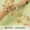 Chapado oro 18K/rodio perla diy adornos para el cabello antiguos pendientes material de cadena Corea cadena hecha a mano material