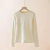 Capa base de acetato y cachemira de cuello alto medio para mujer, corte ajustado, color liso, engrosada para abrigar, ropa interior para mujer al por mayor