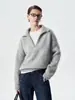 Silueta Casual Relajada Cuello en V Prendas de Punto Suéter de Mohair Prendas de Punto de Manga Larga para Mujer
