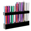 Amazon Mais Vendido Porta Canudos Acrílico Altura Ajustável Caixa de Armazenamento de Talheres Rack de Armazenamento Montado na Parede para Gabinete