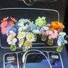 Adornos para Coche con Flores Artificiales Frescas Transfronterizos Florero de Celebridad de Internet Flores Interior del Coche Accesorios para Coche Decoraciones de la Consola Central