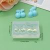 Molde de silicona con forma de dos cerezas para hornear pasteles DIY