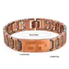 Pulseira magnética retro de moda popular com impressão a laser, fileira dupla, ornamentos de mão para casal removíveis, em estoque, atacado
