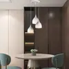 Lámpara LED Moderna Casual para Restaurante Tres Cabezas Barra Comedor Creativa Elegante Araña Loft Iluminación Dormitorio Lámparas