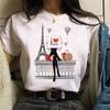Camiseta nueva de moda para mujer, camiseta de manga corta, top informal de verano para mujer, cuello redondo, estilo Harajuku de los años 90 para chicas.
