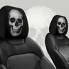 Funda de Reposacabezas de Coche Transfronteriza con Estampado de Fantasma Femenino y Calavera, Personalizable con Etiquetas, Dropshipping y Hecho a Medida Según Tu Imagen, Funda de Cojín de Coche de Cobertura Total