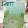 Senhor. Adesivos de Paisagem 3D em Papel Série Caleidoscópio 3 Cena de Jardim Estilo Europeu Divertido Alívio do Estresse Diário Colagem Arte
