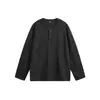 Ropa Vintage Yidao Otoño 2026 Nueva Camiseta de Manga Larga Simple con Cuello Henley Estilo Japonés para Hombres y Mujeres, Camiseta Básica Casual Holgada