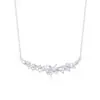 Collar de Glicinia Luminosa de Plata Pura S999, Cadena para Clavícula de Plata Pura de Gama Alta Nicho de Lujo Ligero, Regalo de San Valentín para Mujeres