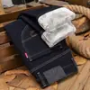 Ropa Popular para Hombre / Otoño e Invierno Hombres Elásticos Forrados de Polar Engrosados de Negocios Pierna Recta Ajuste Holgado Pantalones Largos