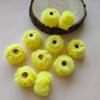 Cuentas de Bolas de Felpa de Piel de Conejo Sintética Transfronterizas, Cuentas de Bola de Piel con Agujero Recto de 20 mm, Accesorios para Cadena de Teléfono DIY
