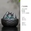 Adornos cerámicos de agua corriente con agua circulante para escritorio, mesa de té, decoraciones de apertura de la fortuna, fuente china, dispositivo de cien fortunas de agua corriente