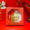 Item popular: "Fique Rico Instantaneamente" pingente de celular de pônei dourado, pequeno acessório Hello Kitty em ouro puro 999, brinde promocional