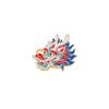 Broche de dragón chino con diseño de dragón dominante, hebilla de aleación esmaltada china, estilo chino.