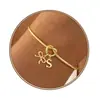 Pulsera con dijes de alfabeto de 26 letras, estilo europeo y americano transfronterizo, brillante, anudada, diseño de nicho, moderna y versátil, pulsera nueva