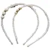 Diadema Infantil Estricta Selección con Perlas y Diamantes Diadema Princesa Coreana Perla Diadema Pequeño Regalo