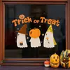 Pegatinas de Vidrio de Halloween Transfronterizas, Pegatinas de Vidrio Navideñas, Película para Vidrio, Decoración de Ventanas de Centros Comerciales, Pegatinas Silenciosas, Uso Doméstico, Venta al por Mayor de Fábrica