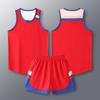 [Loja de fábrica FeelTime] Atacado americano- estilo de quatro pontos ombro estreito jersey colete uniforme da equipe de basquete infantil terno uniforme