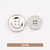 Botones para Camisa Cóncavos de Cuatro Agujeros Cosidos a Mano Pequeños Botones Aromáticos para Abrigo Ropa Chaqueta Cortavientos Suéter de Punto Botones Metálicos