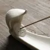 Novo Incensário Zen de Porcelana Branca de Dehua Transfronteiriço Lótus Criativo Incenso de Fio Cerimônia do Chá Decoração para Casa Presente Original