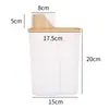 Frascos para Almacenar Granos, Contenedores de Cocina para Almacenar Granos, Cubos Transparentes para Arroz, Frascos de Plástico Sellados para Almacenamiento