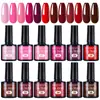 Esmalte en Gel Rojo para Uñas, Gel de Color, Esmalte en Gel de Color para Uñas, Gel de Fototerapia, Rojo Verdadero, Nuevo Gel para Uñas, Exclusivamente para Suministro Transfronterizo