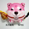 Balão Decorativo Fofo de Folha de Alumínio em Formato de Cachorrinho Vermelho, Não Autovedante, Balão Inflável Voador, Material de Nylon