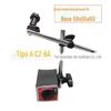 Suporte para relógio comparador base magnética Haste principal 160x13 haste auxiliar 185x12 assento magnético para medidor CZ-6A