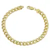 Collar de Cadena Wish Amazon Oro de 18K 6mm Cadena Lateral Cruz Europea y Americana Simple Moda Línea Geométrica Collar