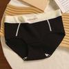 Ropa Interior Simple Estilo Japonés para Mujer Algodón Parte Inferior Cintura Media Letra Color Sólido Estilo Deportivo Calzoncillos para Niña Amigables con la Piel Nuevo Estilo