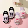 Chinelos Infantis de Linho para Primavera e Outono Desenho Animado Sola Macia Casa Antiderrapante Sem Cheiro Ecológicos para Meninas Mais Velhas e Uso Pai-Filho