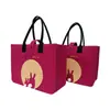 Bolsas de presente de feltro para o Festival do Meio Outono, bolsas de presente para bolos da lua, bolsas tote de feltro para embalagem de benefícios de funcionários, pequenas bolsas de transporte de feltro, feitas sob medida