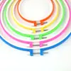 Atacado Grande Colorido Plástico Bordar Elástico Bordar Aro Ponto Cruz Elástico Bordar Suporte DIY Bordar Ferramenta Conjunto Fabricante
