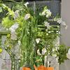 Fundo para Arco de Casamento Branco Verde Primavera e Verão Fábrica de Flores Artificiais Amarelo Verde Verde Mori Planta Falsa Janela Pacote Macio