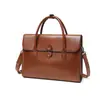 Bolso de Mano para Laptop para Mujer 14 pulgadas Gama Alta Retro Gran Capacidad para Viajes de Negocios Simple Maletín de Hombro