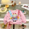 Sudadera para muñeca infantil colección primavera y otoño 2026, camiseta unisex de manga larga con dibujos animados, prenda interior base de muñeca 3D para niños pequeños y mayores