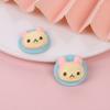 Cor Macaron Urso Fofo Coelho Acessórios de Resina DIY Acessórios para Capa de Celular Som de Chocalho Fornecimento
