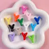 Cuentas Acrílicas con Letras Inglesas y Agujero Grande al por Mayor para Cadenas de Teléfono DIY, Llaveros, Colgantes para Bolsos y Materiales para Accesorios