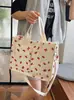 Bolsa Tote Grande de Veludo para Mulheres 2025 Primavera e Verão Nova Floral Leve Grande Capacidade Bolsa Feminina de Veludo