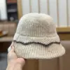 Gorro de Punto para Mujer, Nuevo Moda Otoño e Invierno Sombrero de Pescador, Sombrero Cubo Versátil para Adelgazar la Cara, Sombrero Cálido Retro