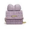 Nuevo bolso de mujer con lazo que cambia de color, bonito mini bolso cuadrado con cadena para niña, accesorios de princesa, cartera pequeña