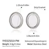 Pendientes Ovalados Geométricos de Combinación de Colores Clásicos Europeos y Americanos Pendientes Básicos Versátiles de Acero Inoxidable Joyería para Niñas Venta Directa de Fábrica