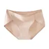 Roupa Íntima Feminina Estilo Nacional Jacquard Embossado Sem Costura Algodão Puro Cintura Média 7A Antibacteriana Crotch Estendido Algodão Puro Respirável Não Aperta
