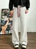 Pantalones a Cuadros Retro Americanos para Hombre, Otoño, Colores Contrastantes, Hacen que las Piernas Parezcan Más Largas, Pantalones Holgados de Pierna Recta, Buena Caída, Pantalones Deportivos Casuales