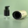 Suministro de Bomba Dosificadora de Polvo de 18 Dientes con Boquilla de Spray Externa, Tapa Ovalada Chapada en Oro, Cabezal de Bomba de Presión para Base/Loción