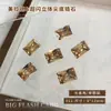Accesorios de Arte para Uñas de Circonita con Punta Trasera Color Champán, Decoraciones Deslumbrantes para Uñas Desgastables con Forma de Corazón Melard, Huevo de Paloma