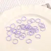 Chaveiro redondo pintado em cor de macaron, pingente de alça de celular, kit de material para acessório de joia DIY com contas e argola aberta